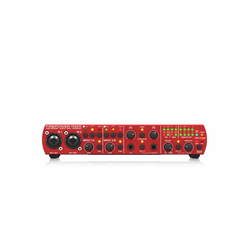behringer firepower fca610 windows 10 compatability
